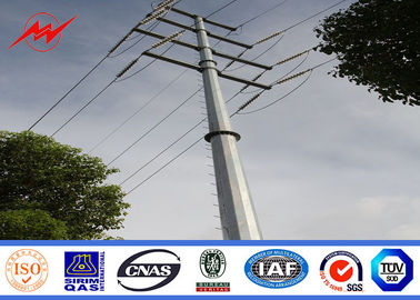 চীন 16m Q345 bitumen electrical power pole for overheadline project সরবরাহকারী
