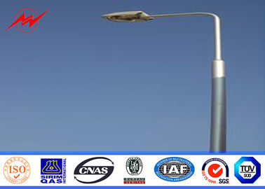 চীন 12mm 4mm wall thickness double bracket Galvanized Steel Pole for area sports lighting সরবরাহকারী