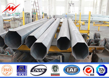 চীন 10m HDG Tapered Galvanised Steel Pole for 11kv Power Transmission / Square সরবরাহকারী