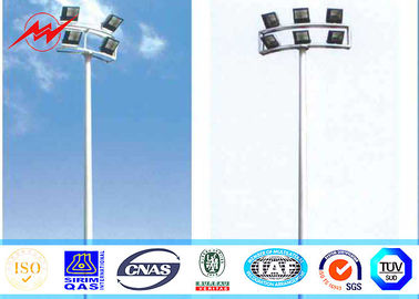 চীন 12 sides 40M High Mast Pole Gr50 material with round panel 8 lights সরবরাহকারী