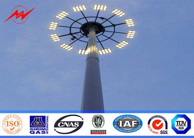 চীন 40 meters powder coating galvanized High Mast Pole with 300kg rasing system for airport area lighting সরবরাহকারী