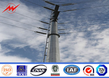 চীন High Earthquake Resistance Q345 Galvanized Tubular Steel Pole For Electrical Line AWS D 1.1 সরবরাহকারী