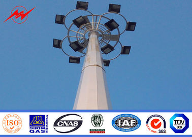 চীন Slip Joint Bitumen 3mm 20m High Mast Light Poles with Round Lamp Panel সরবরাহকারী