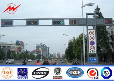 চীন Q235 Frame polygonal / Round Highway Road Sign Board With Single Arm সরবরাহকারী