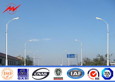 চীন Car Park 12m Lamp Steel Parking Lot Light Pole , MHL / HPS Post Light Pole সরবরাহকারী