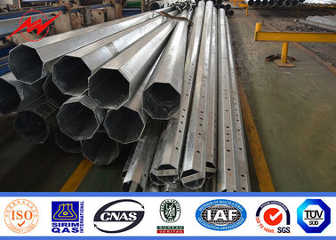 চীন Outdoor Polygonal Metal Utility Poles 12m 10kn Galvanized Steel Pole সরবরাহকারী