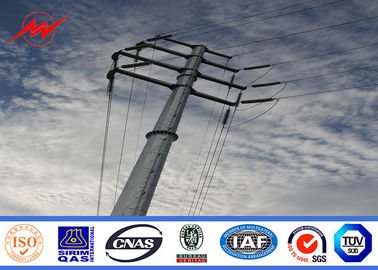 চীন 3mm Thickness Overhead Line Steel Power Poles 35FT Transmission Line Poles সরবরাহকারী