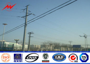 চীন Round HDG 10m 5KN Steel Electrical Utility Poles For Overhead Transmission Line সরবরাহকারী