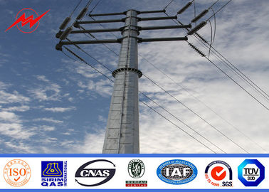 চীন Single - Circuit Linear Electric Power Pole Conical / Round For Transmission Line সরবরাহকারী