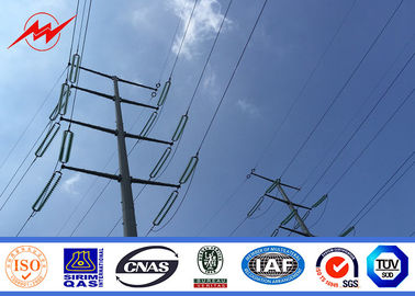 চীন 11.8m Height Spray Paint Galvanised Steel Poles For Transmission Equipment সরবরাহকারী