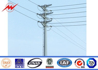 চীন Tapered 15M Galvanized Steel Pole 1mm - 36mm Thickness For Electricity Distribution সরবরাহকারী