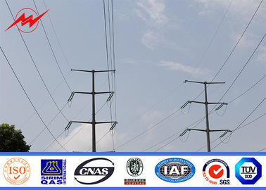 চীন Elegant Appearance Galvanized Steel Utility Pole For Electricity Distribution Line সরবরাহকারী