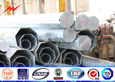 চীন Octagonal Shape Galvanized Steel Electric Pole 10M 5KN Load Steel Transmission Poles সরবরাহকারী