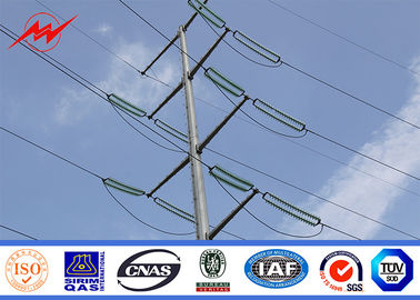 চীন 33kv Galvanized Steel Transmission Poles For Power Distribution 5 - 15m Height সরবরাহকারী