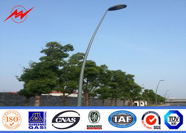 চীন Street Lighting Single Bracket Parking Light Poles 6m Height Steel 3mm Thickness সরবরাহকারী