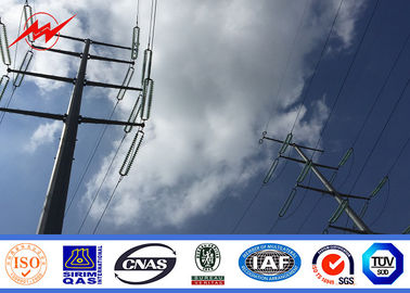 চীন Galvanized ASTM A123 Outdoor Electrical Power Pole Steel Transmission Line Poles সরবরাহকারী
