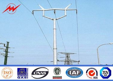 চীন ASTM A123 Galvanized Standard Steel Power Pole Distribution 69 KV Power Line Pole সরবরাহকারী