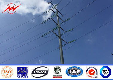 চীন 550 KV Outdoor Electrical Power Pole Distribution Line Bitumen Metal Power Pole সরবরাহকারী