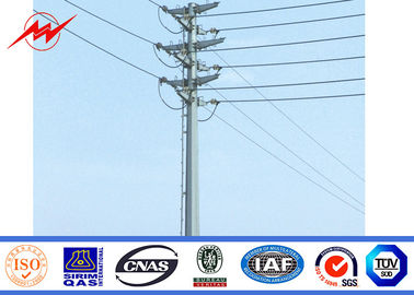 চীন Outdoor Tapered Transmission Line Steel Power Pole with Channel Steel Cross Arm সরবরাহকারী