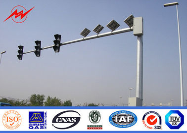 চীন Galvanized Durable 8m Standard Traffic Light Pole With Double Arm / Single Arm সরবরাহকারী