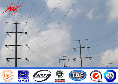 চীন 11m 5 KN Steel Power Pole Double Circuit Transmission Line Electric Utility Poles সরবরাহকারী