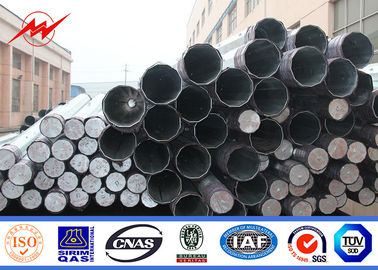 চীন 11M 2.5KN Octagonal Galvanized Steel Pole Bitumen Surface 34.5 KV Power Line Pole সরবরাহকারী