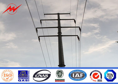 চীন 69kv Round Tapered Steel Utility Pole / Electric Light Pole For Electrical Transmission সরবরাহকারী