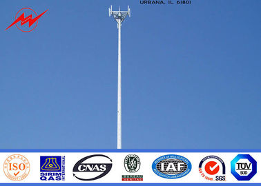 চীন Tapered Monopole Antenna Tower Galvanised Mobile Communication Tower Three Sections সরবরাহকারী