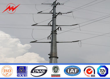 চীন 8m 5KN Galvanized Steel Pole / Galvanised Steel Poles For Power Distribution Line সরবরাহকারী