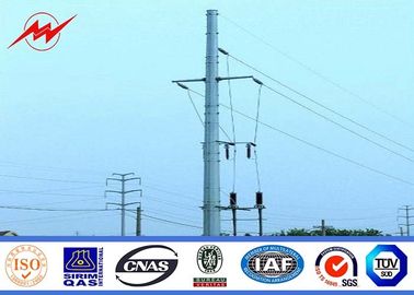 চীন 169KV 16m Galvanized Steel Pole Power Line Steel Utility Poles For Mining Industry সরবরাহকারী
