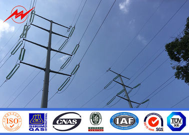 চীন Electrical Steel Power Pole Metal Power Poles For 10M 33kv Transmission Line সরবরাহকারী