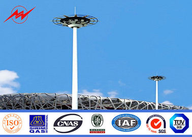 চীন 40M Outdoor Hot Dip Galvanized High Mast Tower With Rasing system for Stadium Lighting সরবরাহকারী