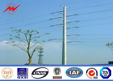 চীন ASTM A123 69KV 30kM Octagonal 12 Foot Galvanized Pole For Street / Garden / Square সরবরাহকারী