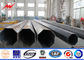 Bitumen 220kv steel pipes Galvanized Steel Pole for overheadline project সরবরাহকারী