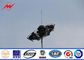 High way powder coated high mast lighting poles with lifting system সরবরাহকারী