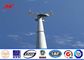 Steel 100ft Mono Pole Mobile Cell Phone Tower / Tapered / Flanged Steel Poles সরবরাহকারী