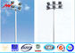12 sides 40M High Mast Pole Gr50 material with round panel 8 lights সরবরাহকারী