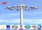 12 sides 40M High Mast Pole Gr50 material with round panel 8 lights সরবরাহকারী