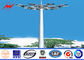 Anticorrosive Round 25M HDG Plaza High Mast Pole with Round Lamp Panel সরবরাহকারী
