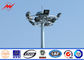 Powder Coated Outdoor Industrial Light Poles 35m / Galvanized Street Light Pole সরবরাহকারী