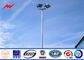 S355JR Polygonal 25m Galvanized Sports Light Poles With Electric Rasing System সরবরাহকারী