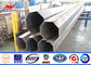 High Earthquake Resistance Q345 Galvanized Tubular Steel Pole For Electrical Line AWS D 1.1 সরবরাহকারী