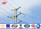 Conical 25FT 132kv Bitumen Metal Utility Poles For High Voltage Transmission Lines সরবরাহকারী