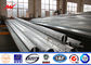 Bitumen 132kv Double Circuit Galvanized Steel Pole , Steel Power Poles সরবরাহকারী
