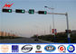 6000mm Height Galvanized Traffic Light Signals Columns Single Bracket For Horizontal Mounting সরবরাহকারী