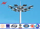 Airport 45M Powder Coatin High Mast Pole 6 Lights For Seaport Lighting সরবরাহকারী