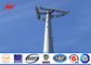 55m ISO Standard Monopole Telecom Tower With Cable Accessories সরবরাহকারী
