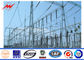 Power Transmission 110kv 15m Steel Power Poles With Galvanizatiom সরবরাহকারী
