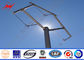 Round HDG 10m 5KN Steel Electrical Utility Poles For Overhead Transmission Line সরবরাহকারী