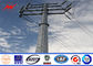 Galvanized Steel Utility Pole 13.4kv Powerful Transmission Line 160 Km / H 30 M / S সরবরাহকারী
